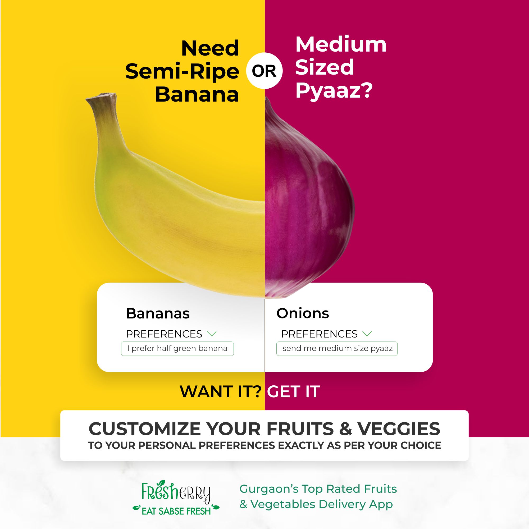 Fresherry Eat Sabse Fresh! Gurgaon's Top Rated Fruits & Vegetables